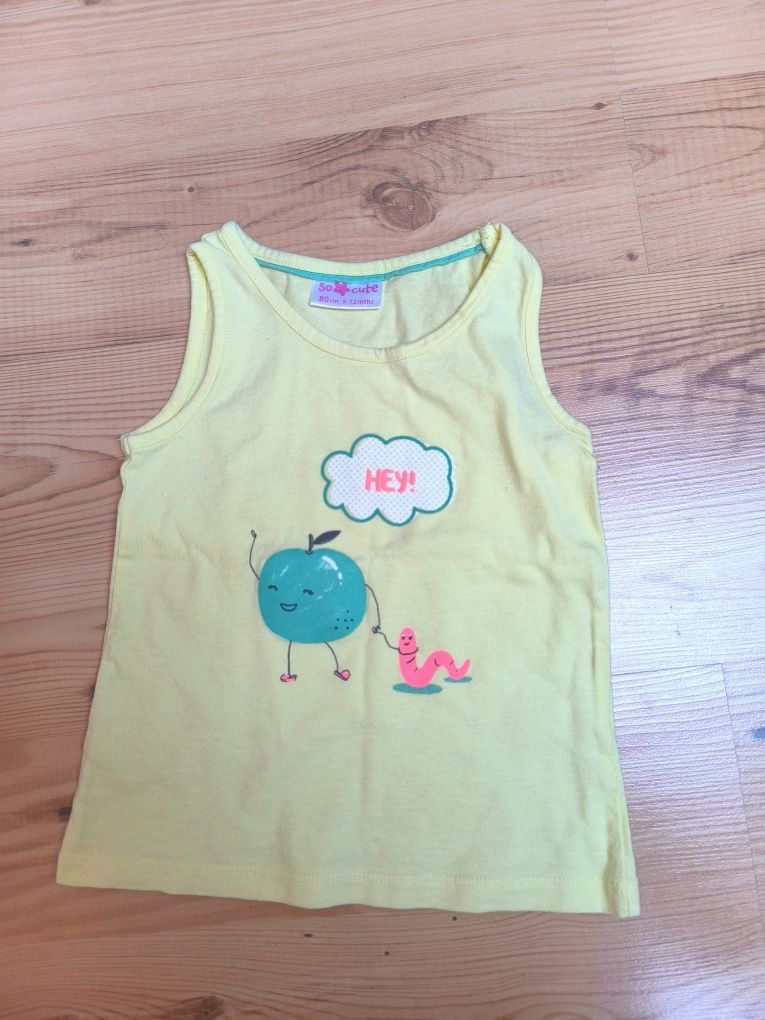 Koszulki t-shirty dla dziewczynki 80 do cute pepco