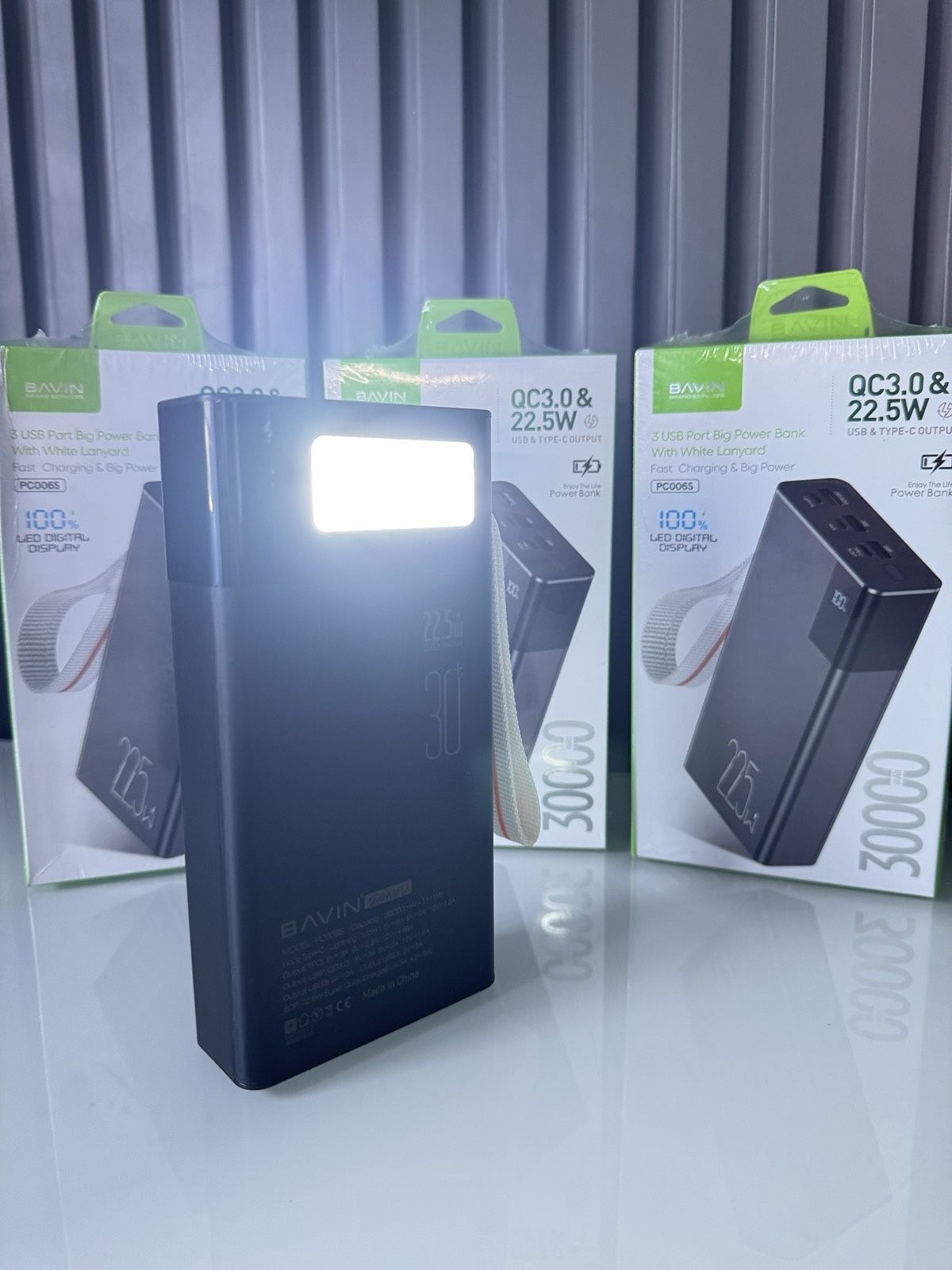 Power Bank BAVIN PC006S 30000mah 22.5w+QC3.0(Повер Банк Бавин 22.5ват)