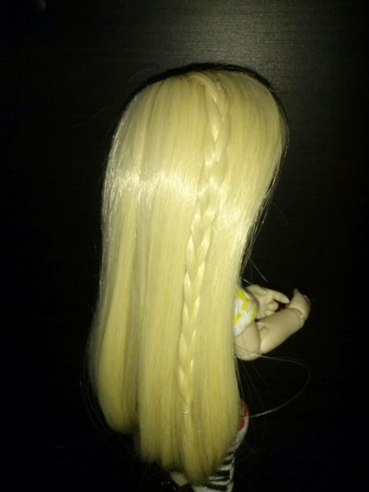 Wig 15,5-17cm peruka dlugi dla lalka bjd 1/6