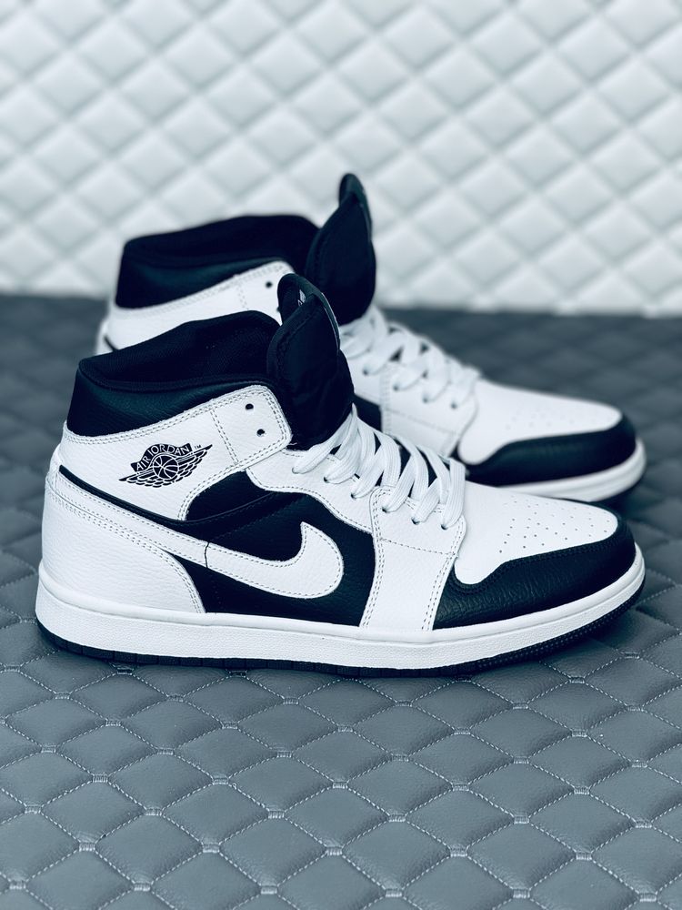 Nike Air Retro Jordan 1 white-black кроссовки мужские Найк Ретро Джорд