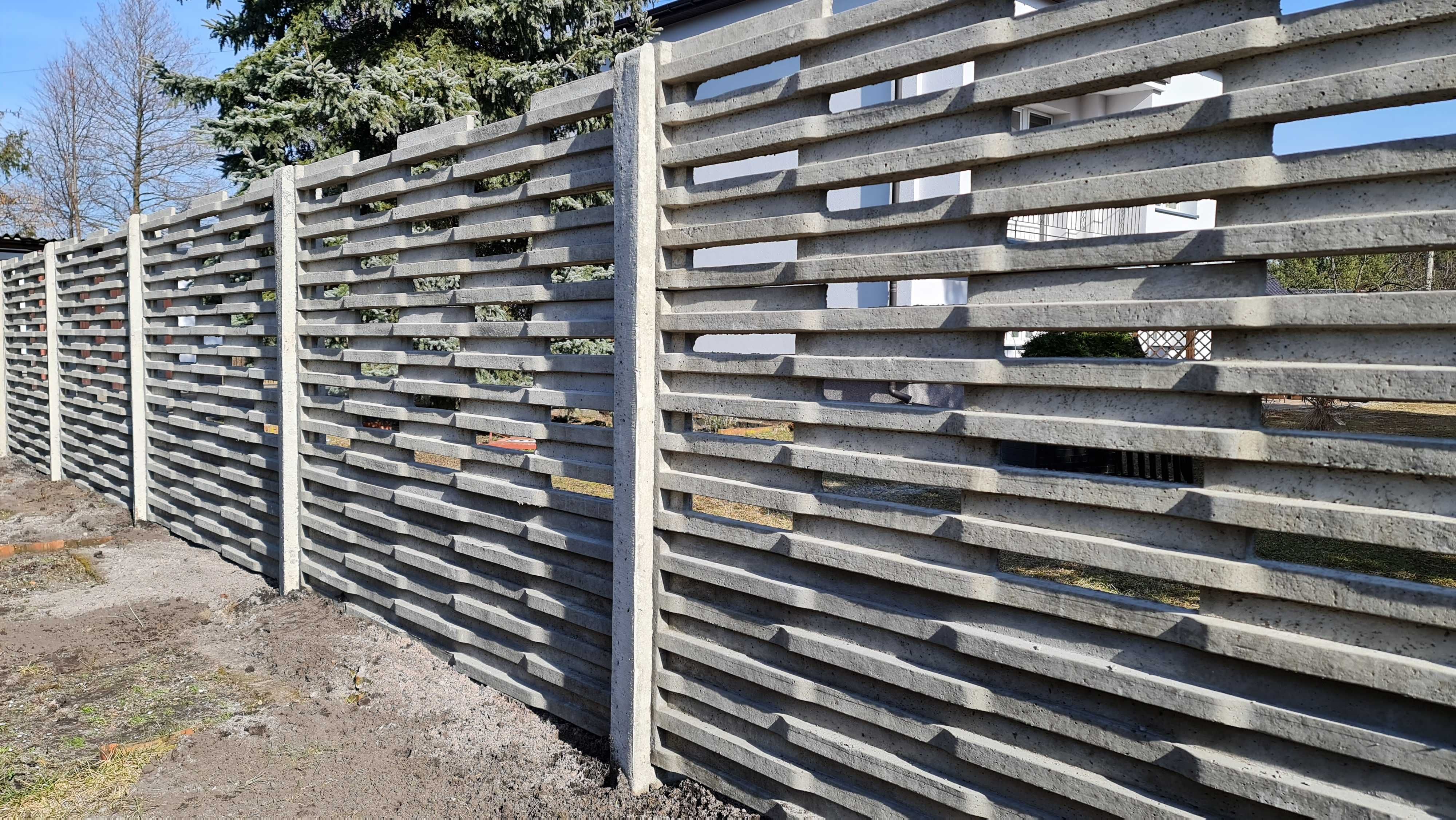 Bramy Dwuskrzydłowe Przesuwne Furtki Ogrodzenia BETONOWE z montażem
