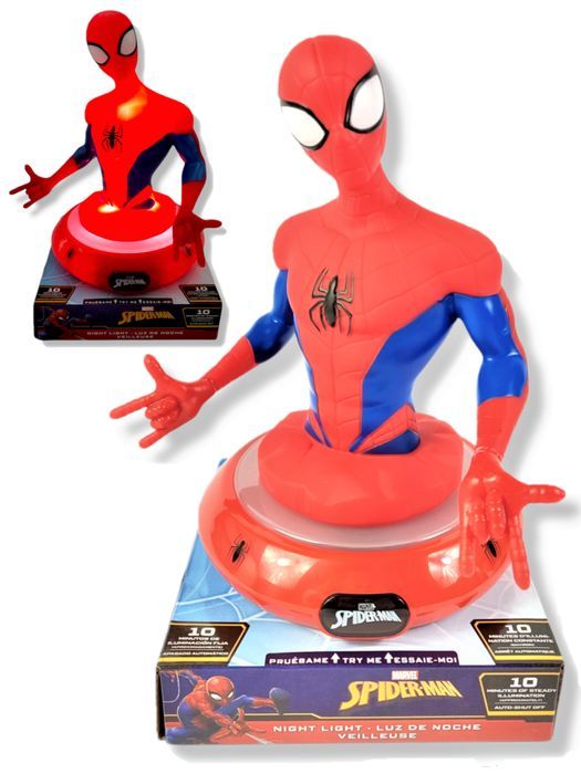 Lampka Nocna Dla Dziecka Figurka 3D Spiderman