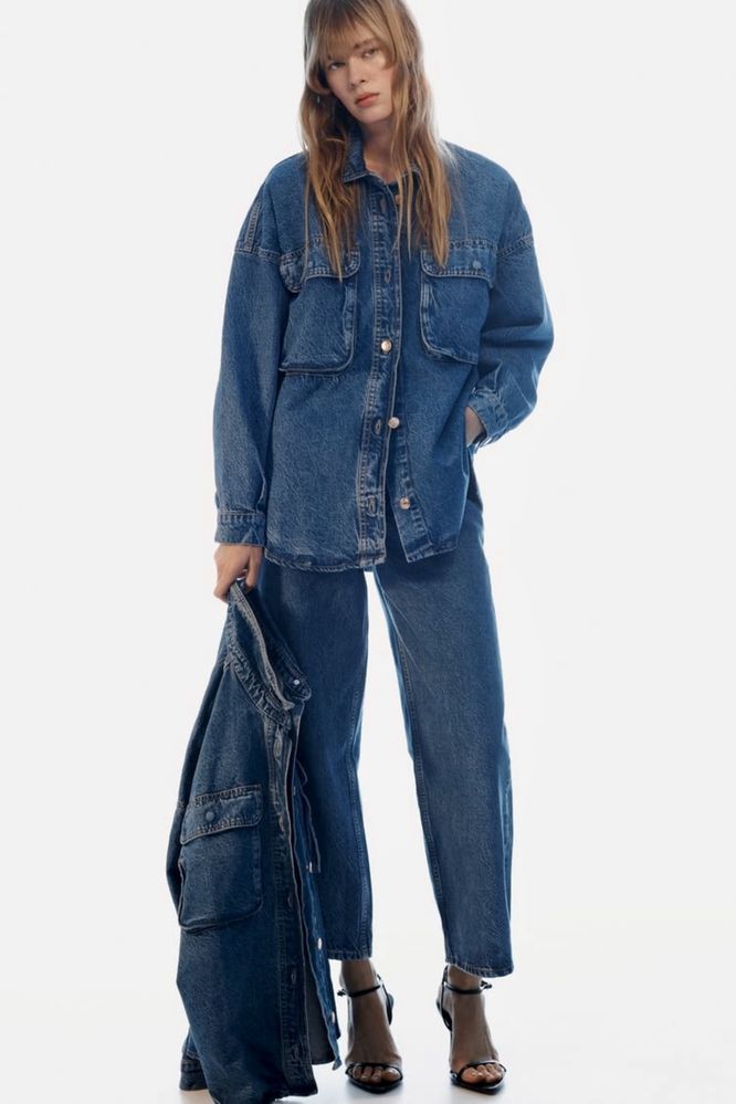 Класна  джинсова  сорочка Zara