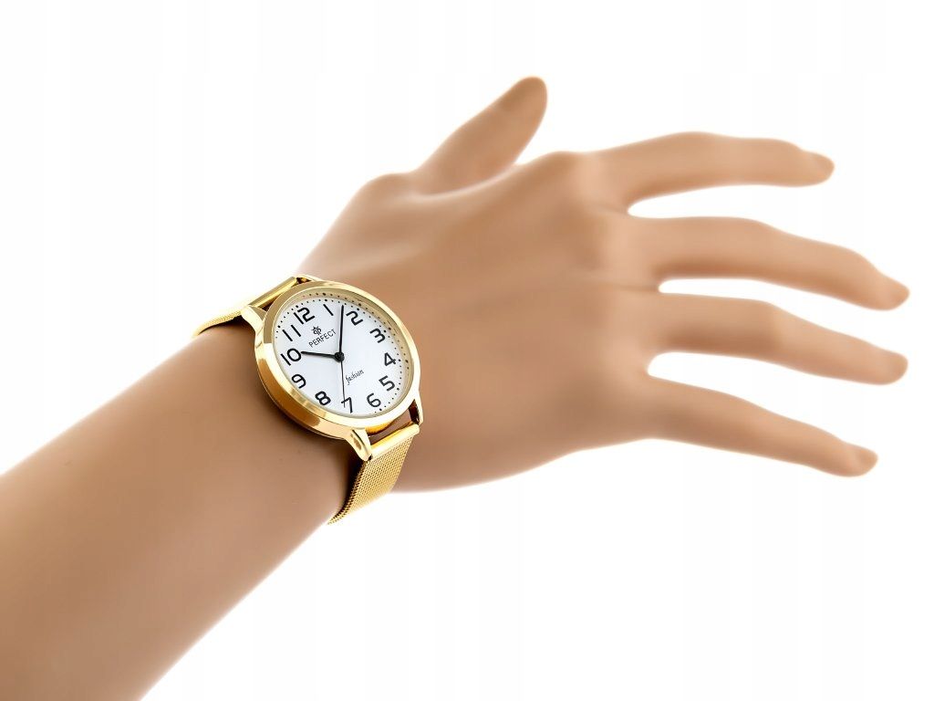 Zegarek Damski Klasyczny Perfect Złoty Na Prezent