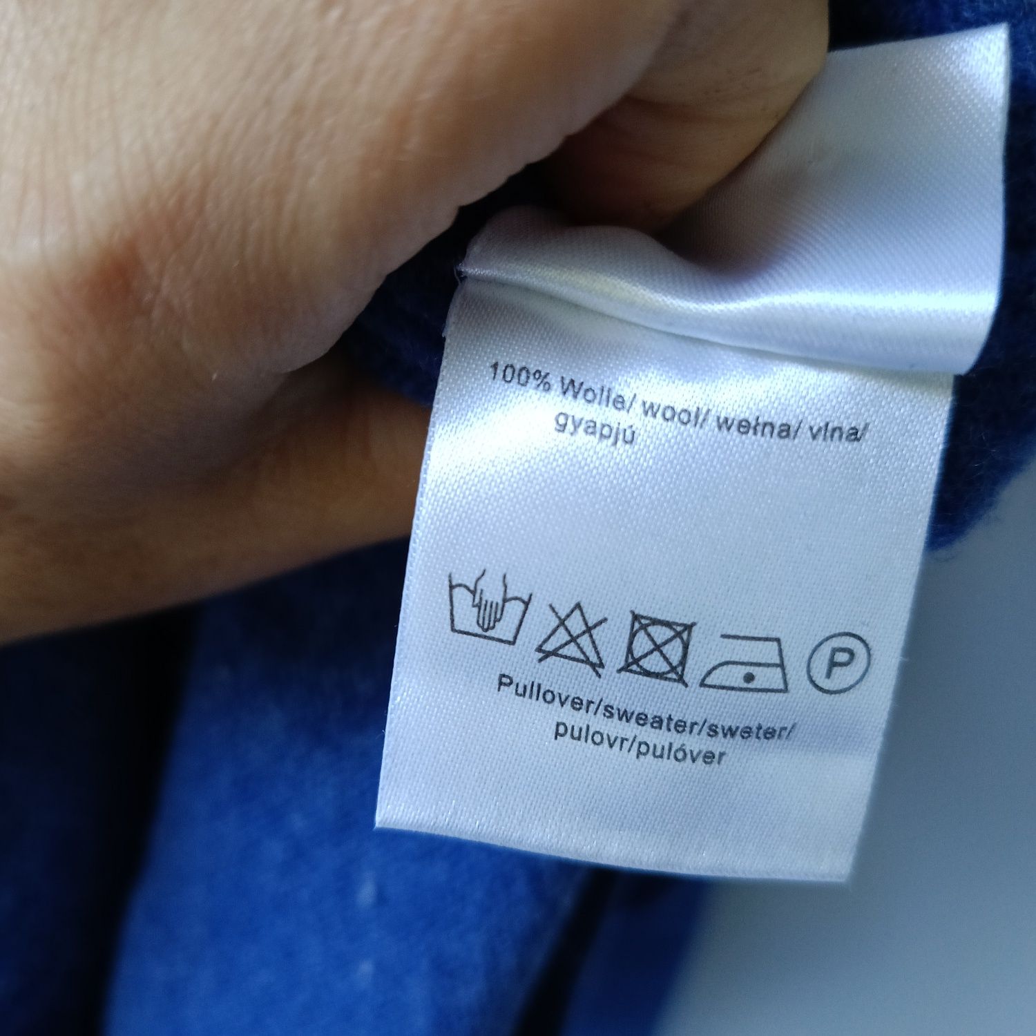 Marie Lund 49 L sweter damski 100% wełna wool casual
