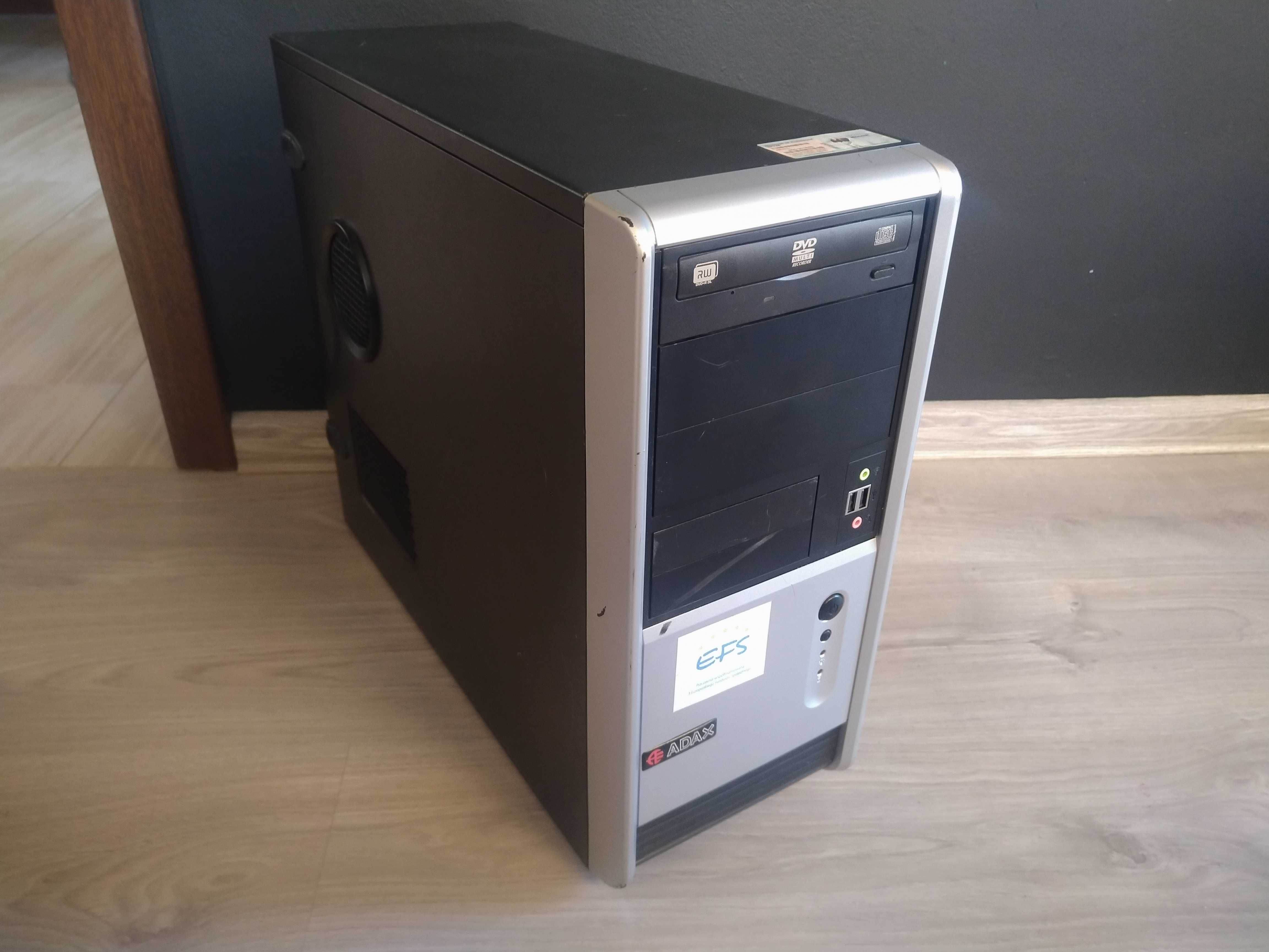 Retro komputer do starych gier Adax, Windows XP, retrogaming