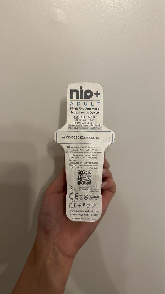 Внутрішньокістковий доступ NIO Adult