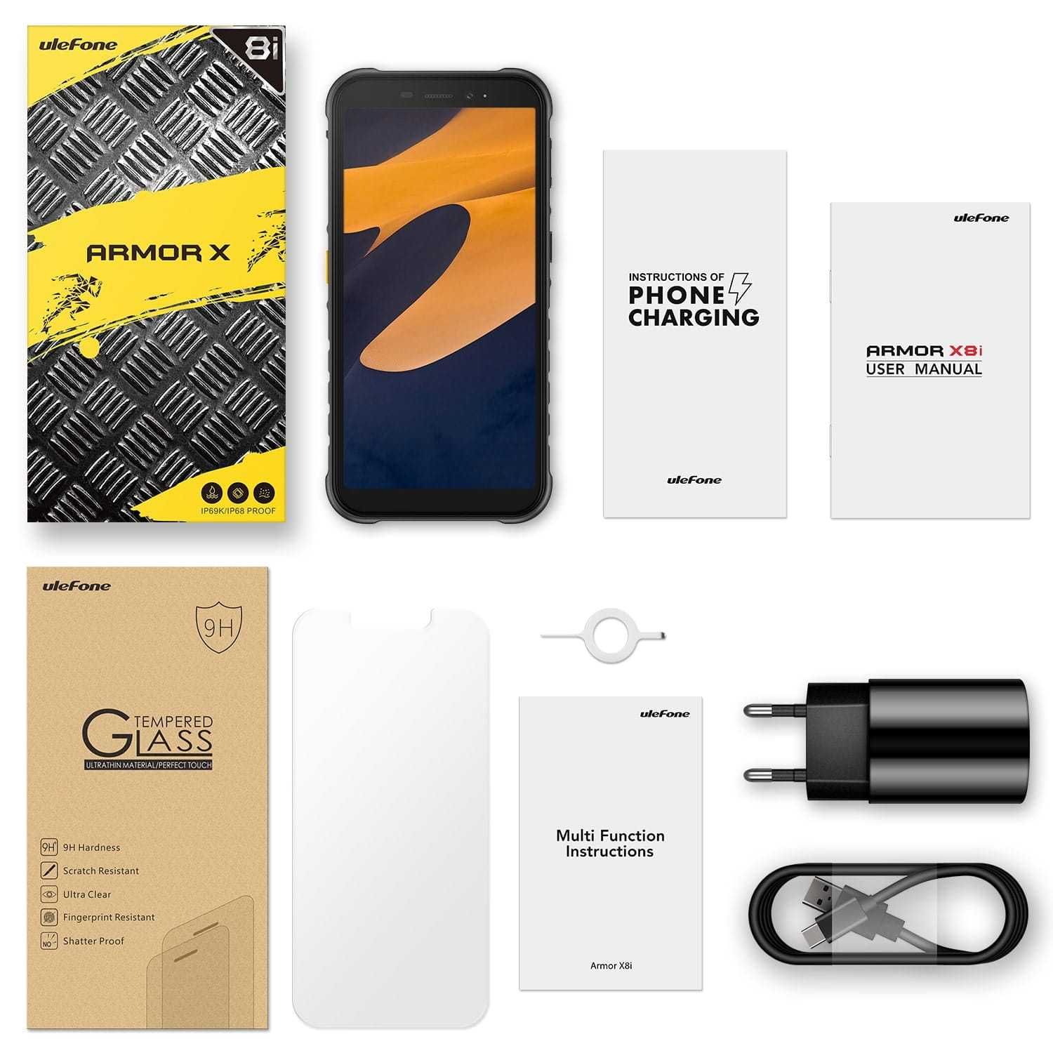 Pancerny Ulefone Armor X8i 3/32GB LTE NFC 5,7" IP69K 5080mAh Sklep Wwa