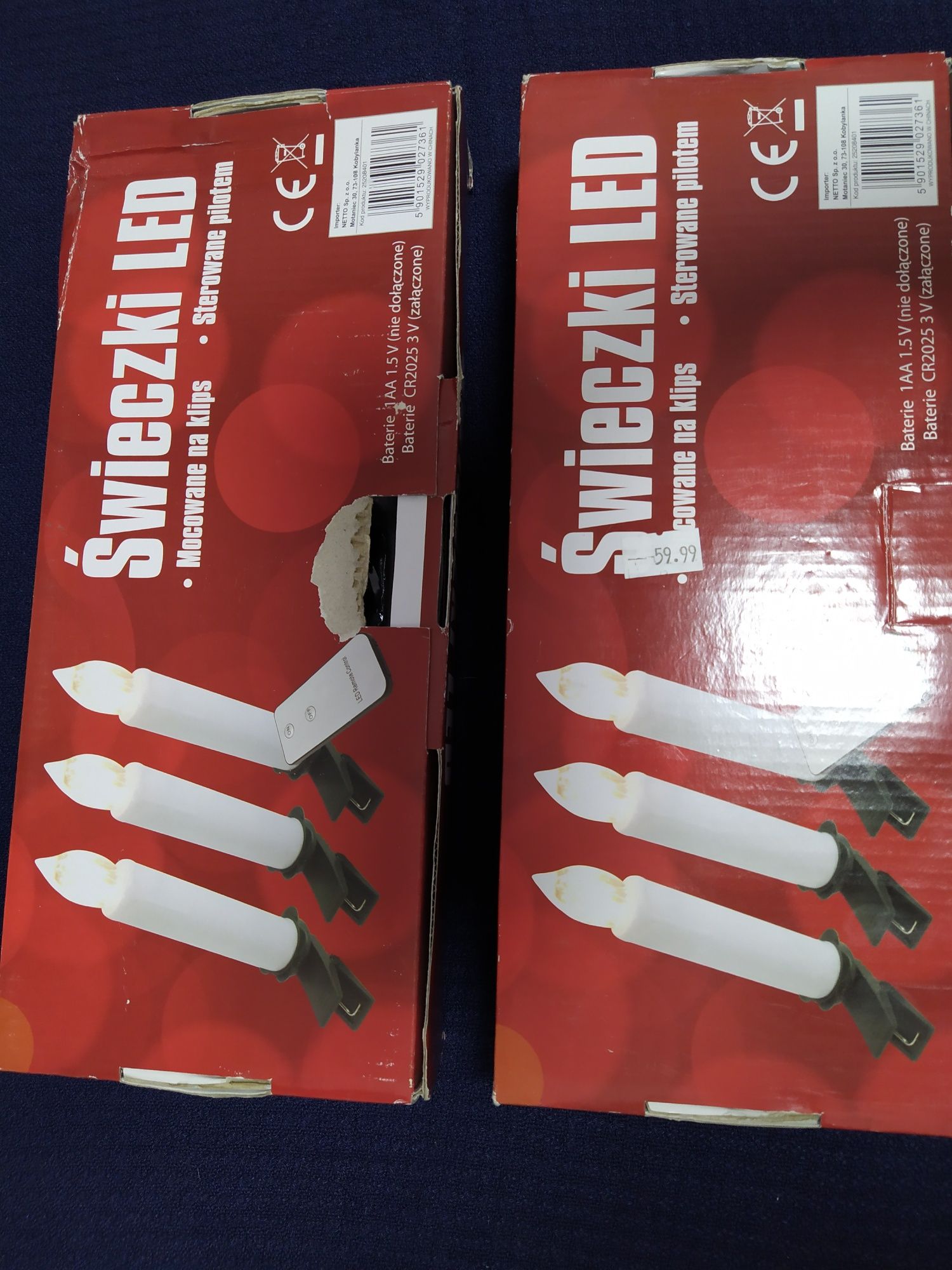 Nowe lampki świeczki led na pilota