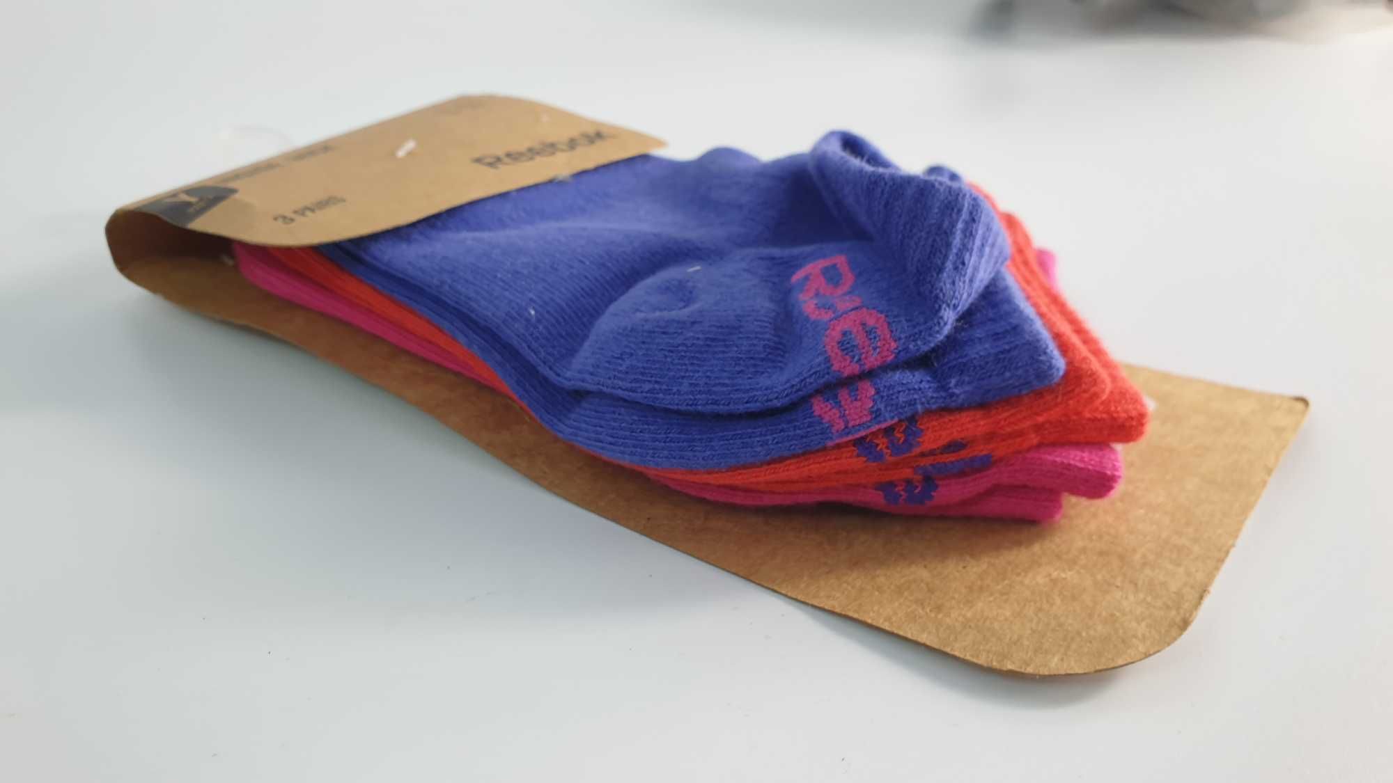 Reebok skarpetki bawełna rozmiar 31-34  3  pary