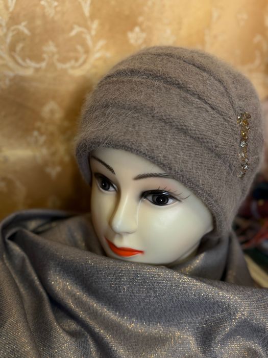 Чалма шапка жіноча ангора