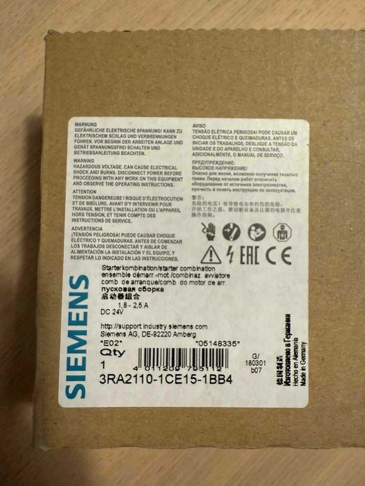 Siemens 3RA2110-1CE15-1BB4 Moc silnika przy 400 V 0.75 kW 690 V