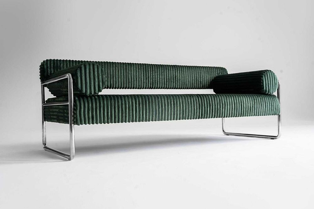 Sofa Praga, Polska '25, bauhaus, vntg, mid-c