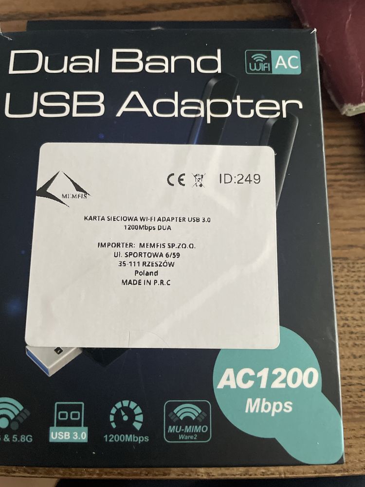 Wifi usb ac1200 mbps cena 40