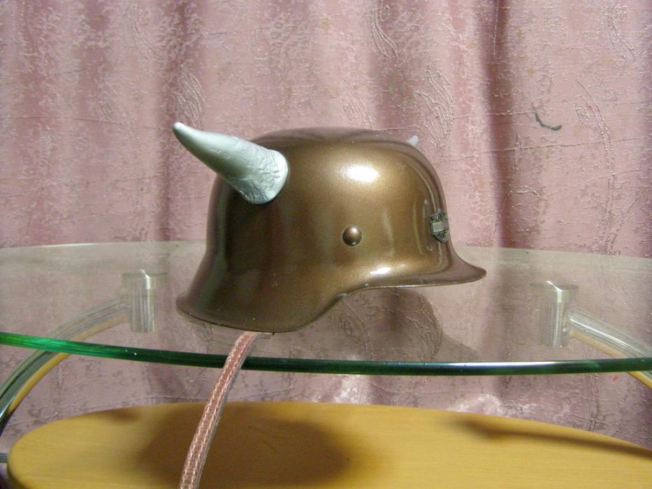 рога к байкеровскому шлему