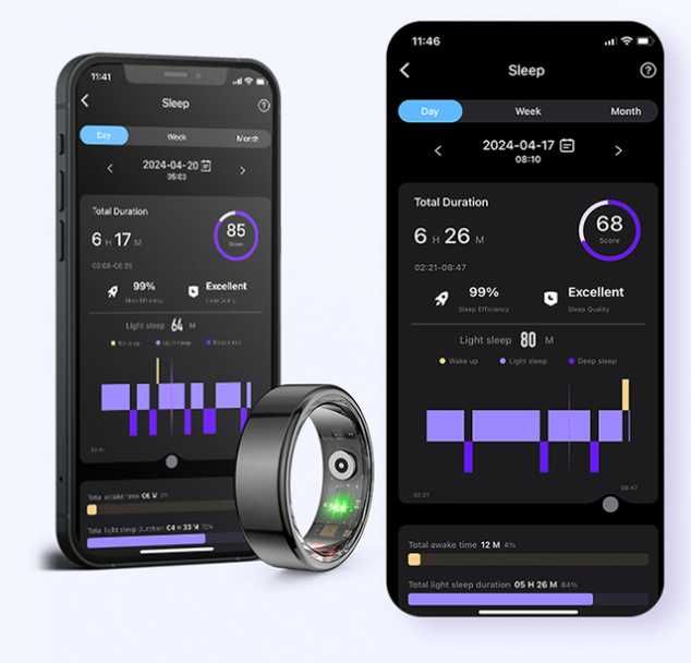 Смарт -кільце на руку з крокоміром, Smart Ring SSR-03 розмір 7 Срібний