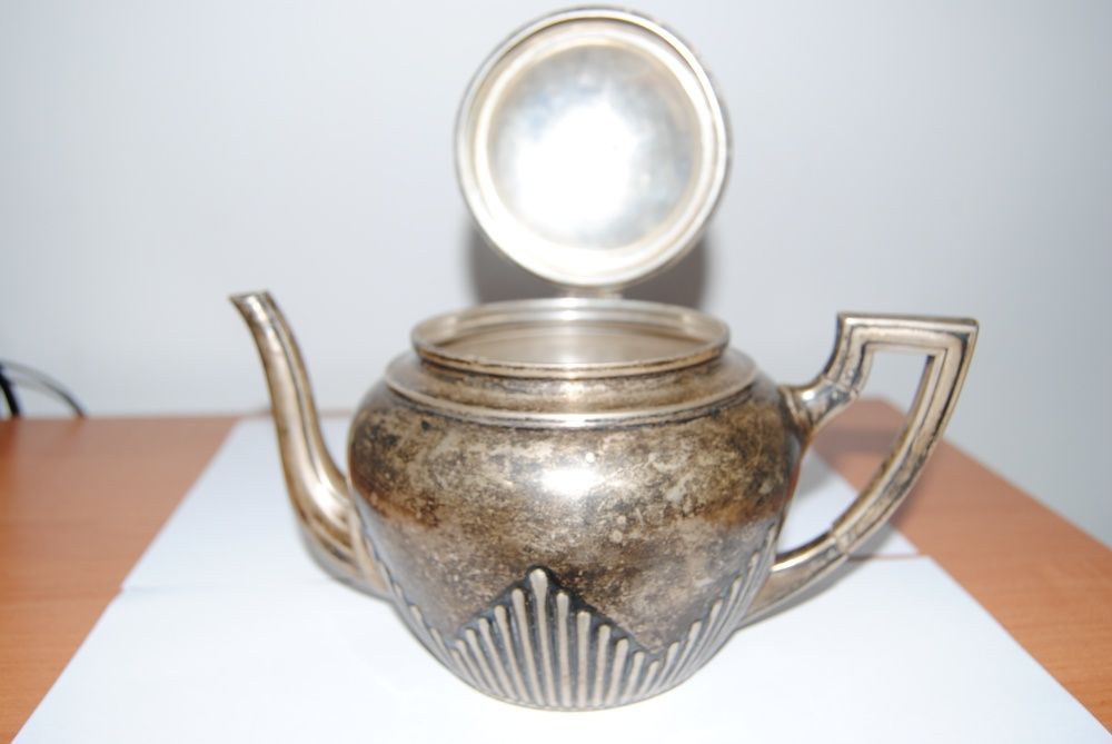 Dzbanek, imbryk do herbaty, srebro 800, Niemcy 1906 rok