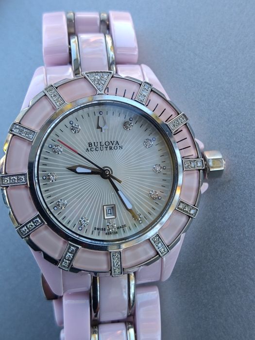 Часы  Bulova Acutron 28R14 Mirador Pink 50 Diamonds