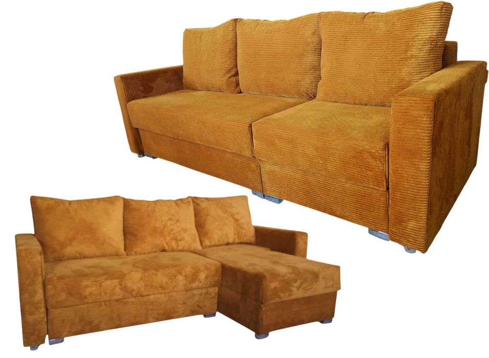 SOFA ROZKŁADANA Z narożnikiem w jednym Kanapa