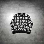 MĘSKA PREMIUM Luxury Bluza Duże Logo Czarna Love Moschino Italy Casual