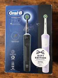 Szczoteczka Elektryczna Oral-B Vitality Pro D103 Duo Czarna i Fioletow