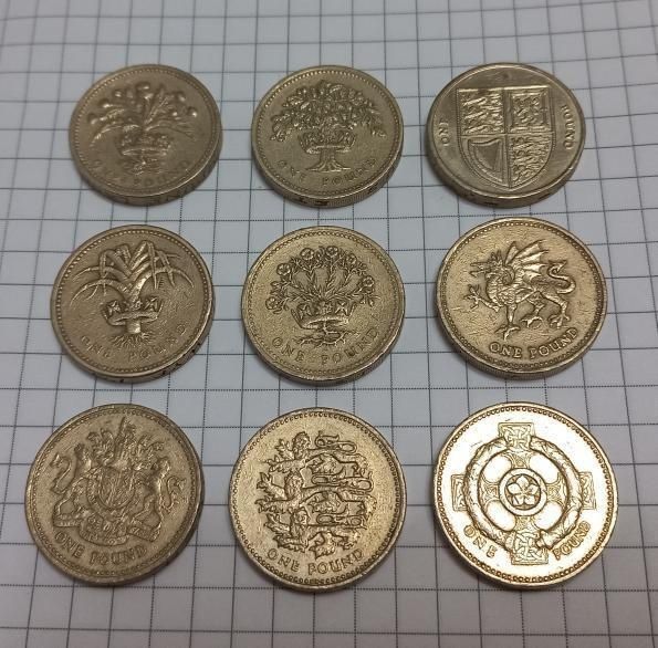 Монета Англии Фунт.