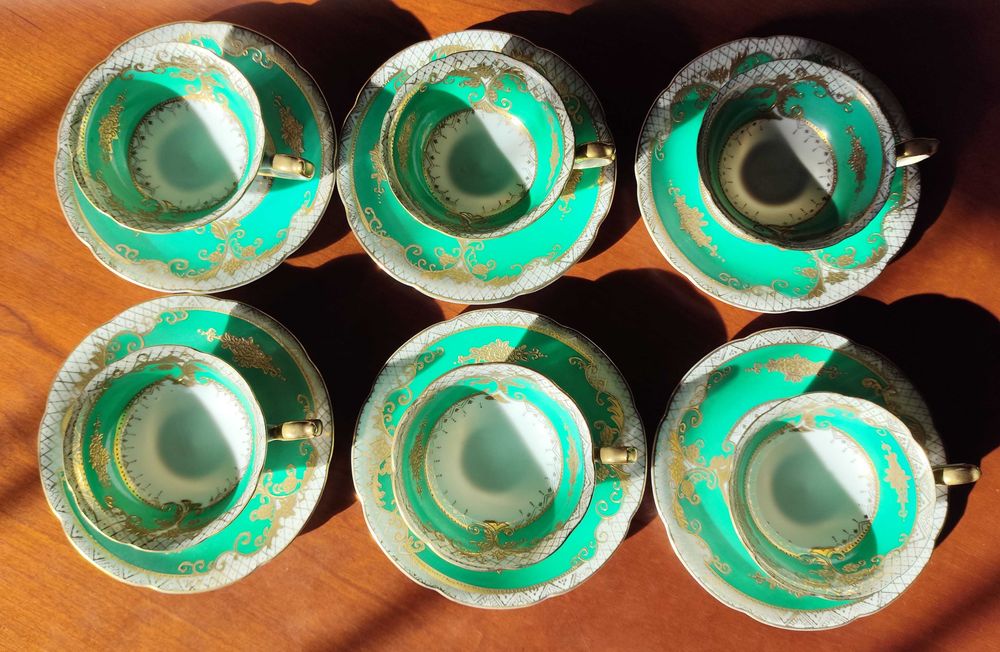 6 chávenas de café em porcelana japonesa Chugai Foreign