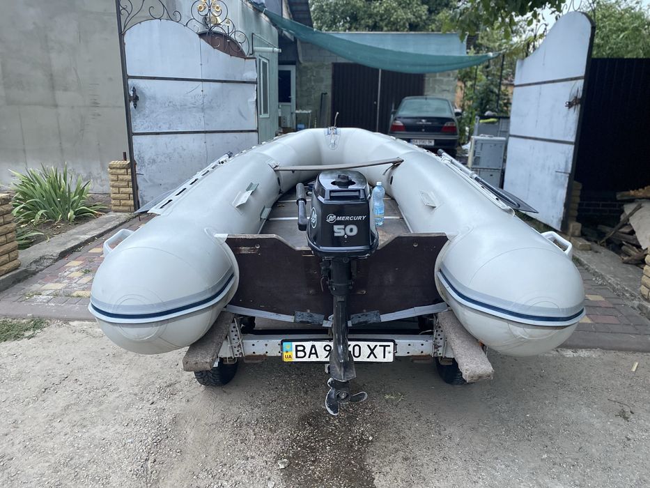 Комплект Лодка 380, мотор 5, лафет