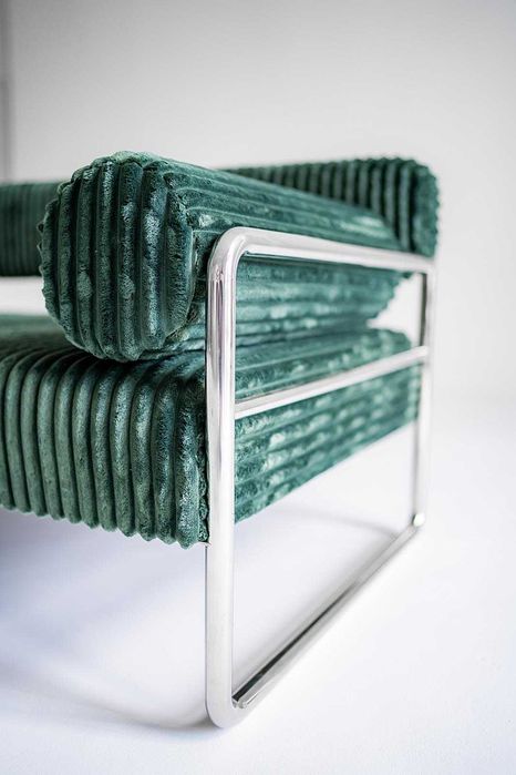 Sofa Praga, Polska '25, bauhaus, vntg, mid-c