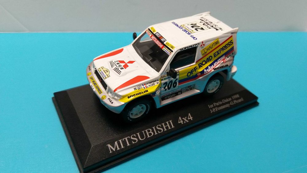 Mitsubishi Pajero 4x4 #206: Vencedor Rali Dakar 1998 - Altaya 1/43