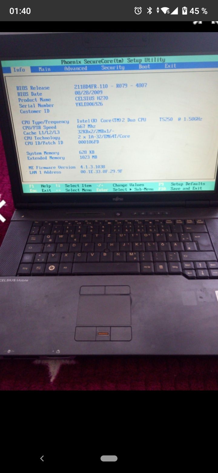 Матрица ноутбука 15.4 lt154dez5z00  Fujitsu Celsius H270