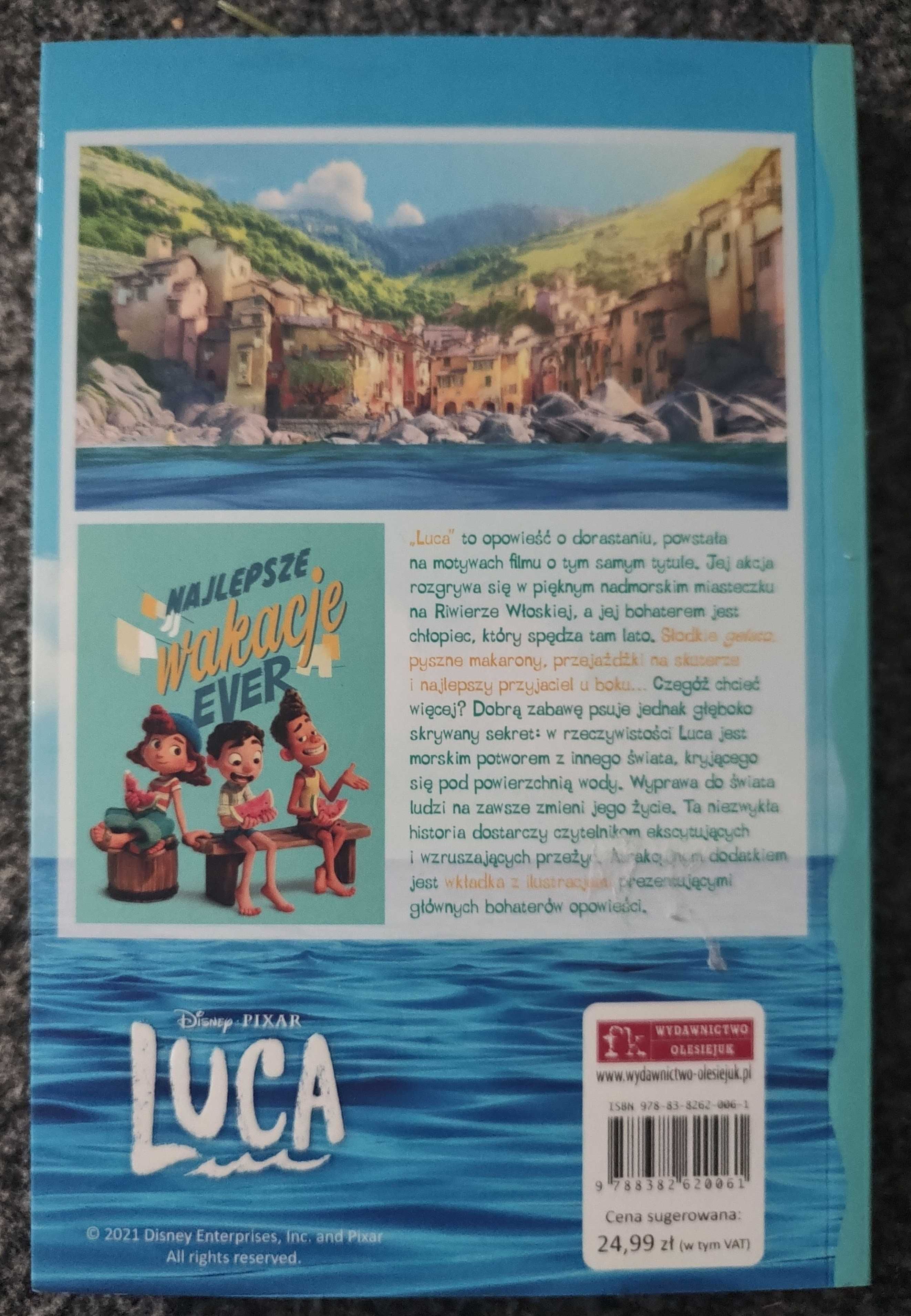 Luca. Disney PIXAR książka NOWA