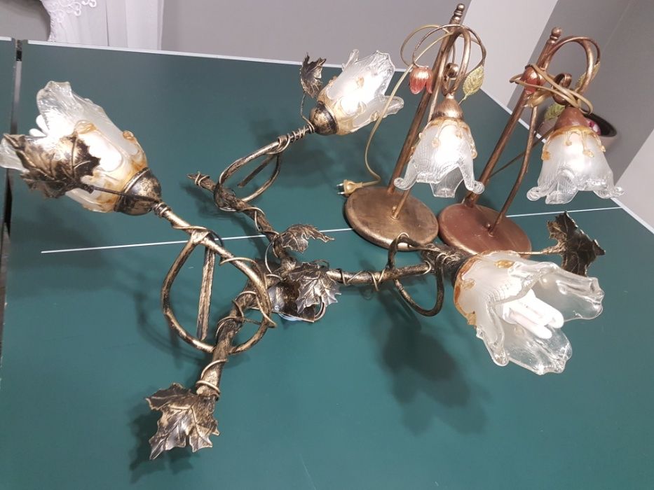 Żyrandol  + 2 lampki nocne