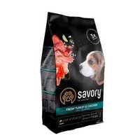 Корм для цуценят Savory Puppy Turkey & Chicken, 12 кг