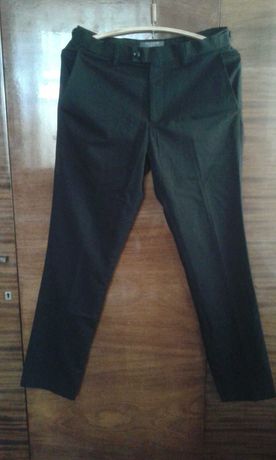 мужские черные зауженные брюки PRIMARK.