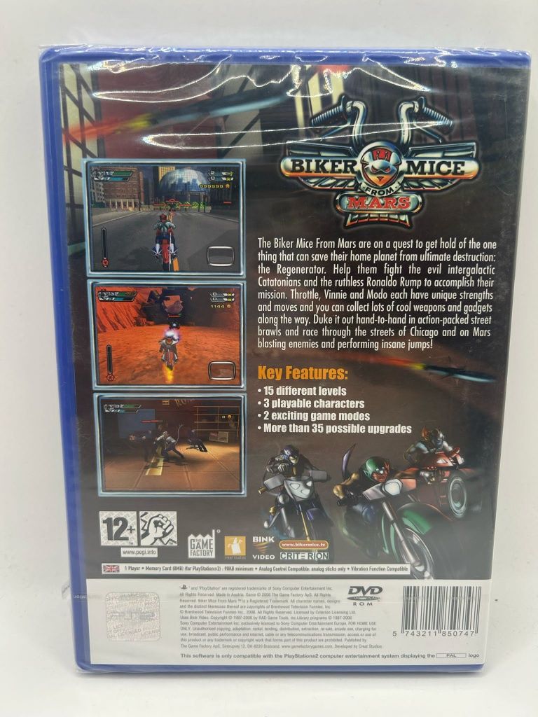 Biker Mice From Mars Ps2 Nowa w Folii