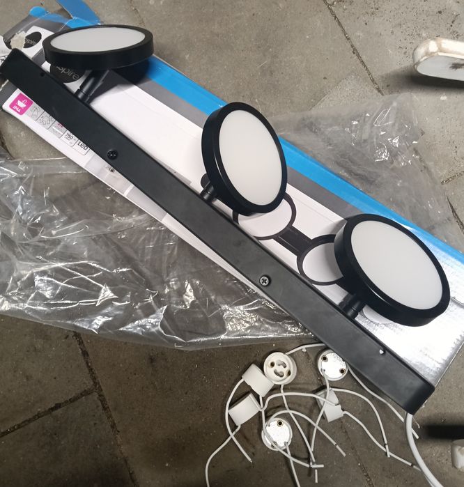 Lampa wisząca led czarna