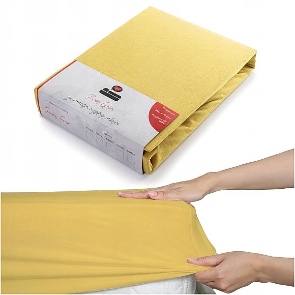 Prześcieradło 140x200 Jednolite Bawełna Jersey z Gumką Gaja 41