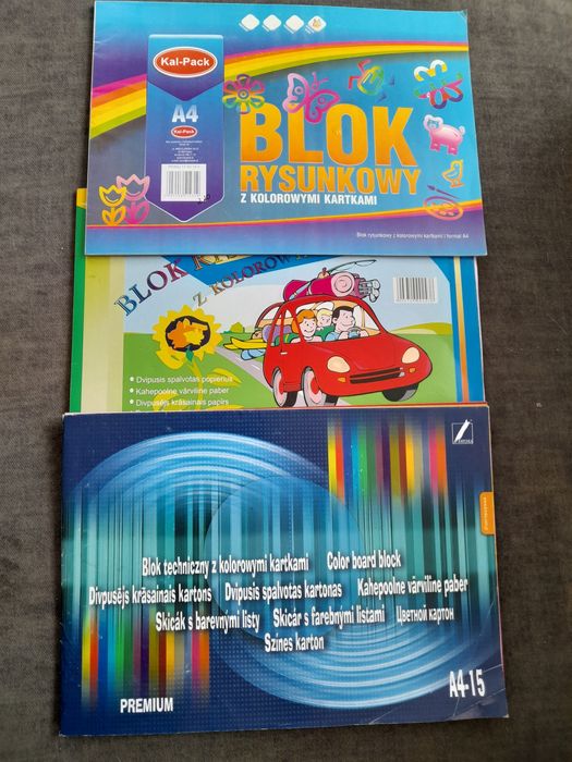 Przybory szkolne, zeszyty,bloki,farby,piórniki,