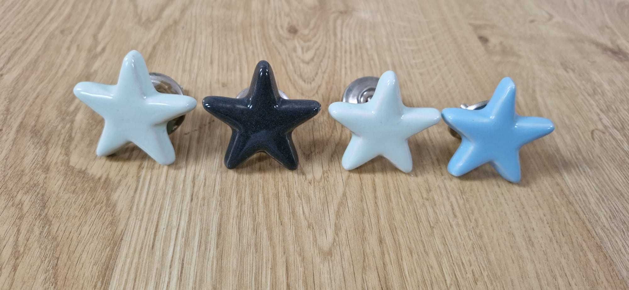 gałka uchwyt porcelanowy gwiazdka do mebli IKEA