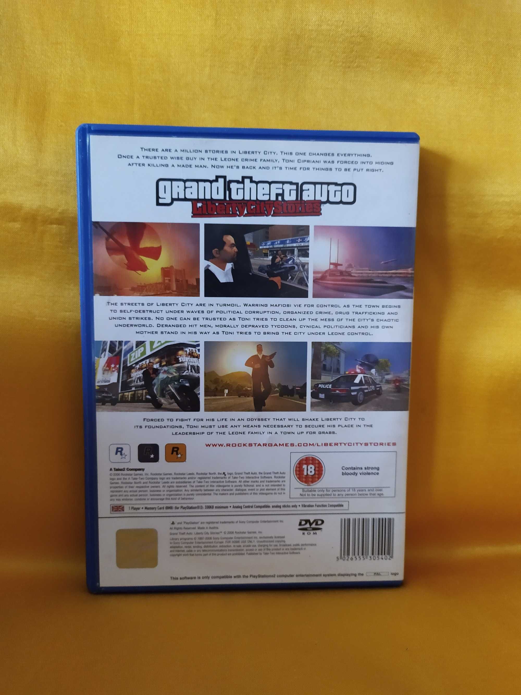 Gra Grand Theft Auto Liberty City Stories GTA LCS PS2 PlayStation 2