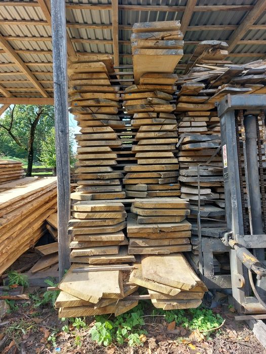 Dąb tarcica foszty deski dębowe 55mm 50mm odziomkowe długie 4.1m-5.2m.