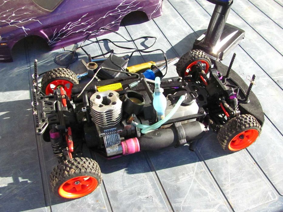 Samochód autko RC spalinowe NITRO na pilota zdalnie sterowany - zestaw