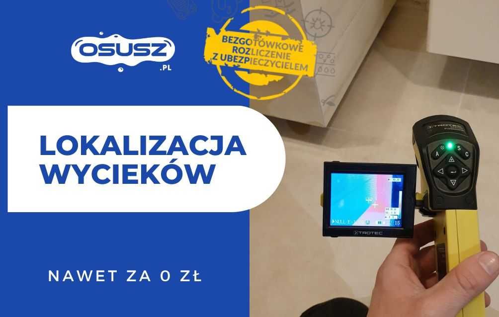 Lokalizacja wycieków wody Warszawa, wykrywanie przecieków OSUSZ.pl