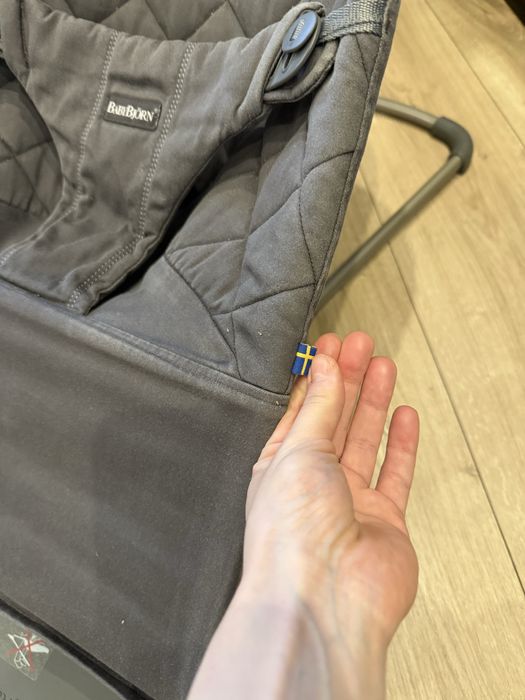 Дитячий шезлонг-гойдалка BabyBjorn Bliss Антрацит