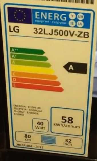 TV LG 32LJ500V 32" LED FullHD como nova