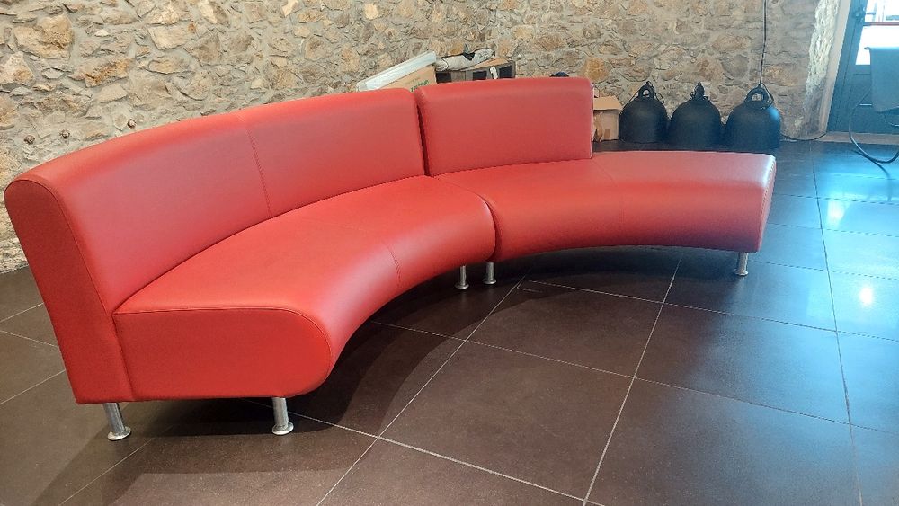Sofá redondo curvo
