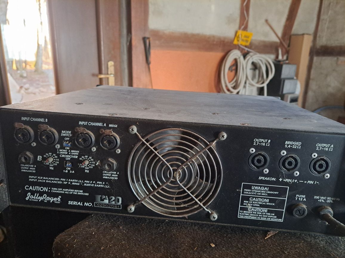 JBL sf25 2x500 plus Jolly Roger 2x1000