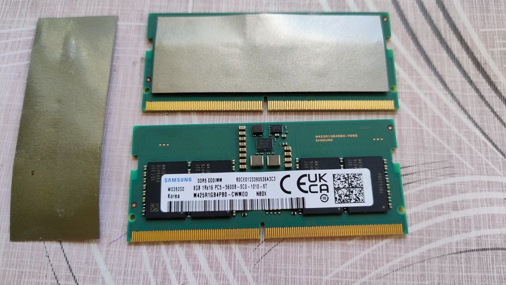 Продам оперативну пам'ять Samsung 16gb ddr5 SO-DIMM