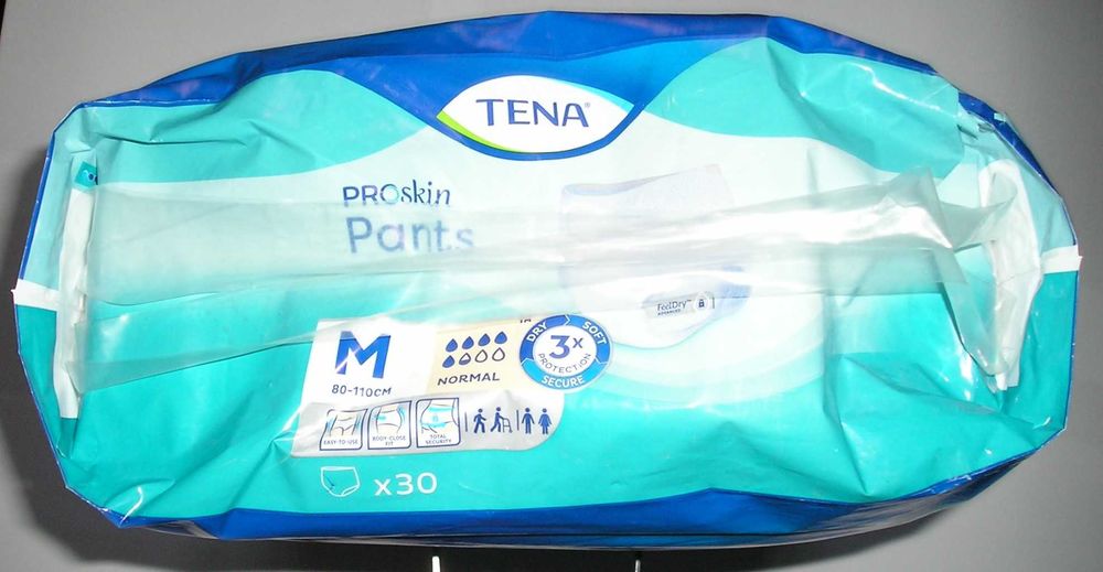 Pieluchomajtki TENA rozmiar M opak. 30 sztuk - nowe - zestaw 3 opakow.